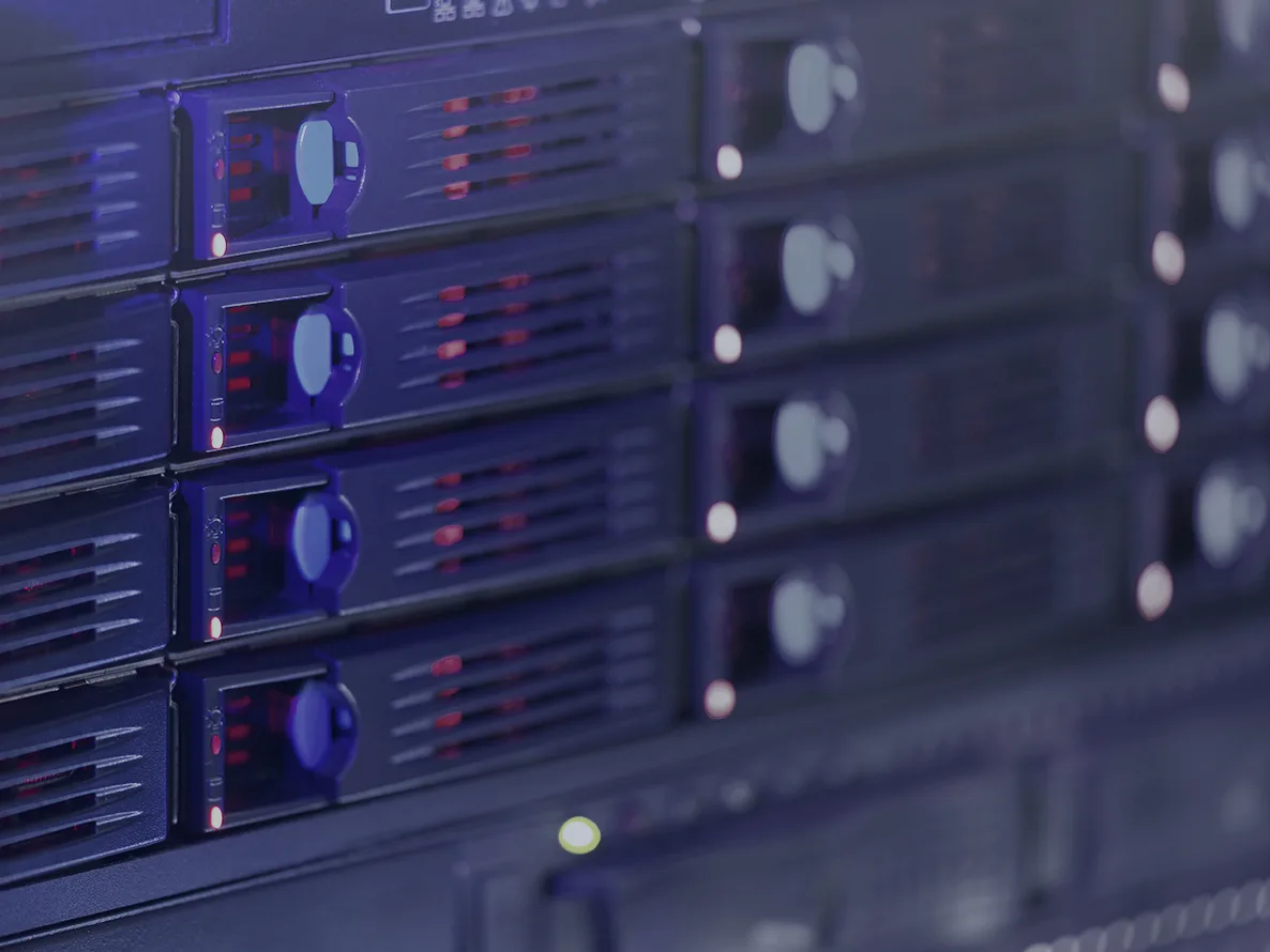 DRaaS powered by Zerto Close-up of data storage for Zerto backup.